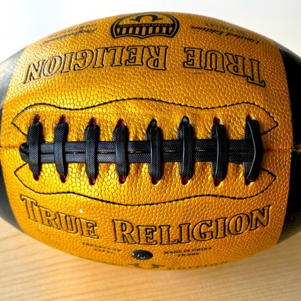 True Religion football!